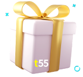 Receba seus bônus de boas-vindas no t55